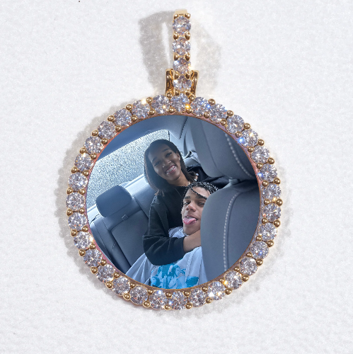 3D CIRCLE CUSTOM PICTURE PENDANT SMALL SIZE
