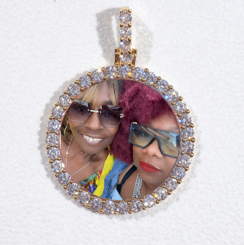 3D CIRCLE CUSTOM PICTURE PENDANT SMALL SIZE