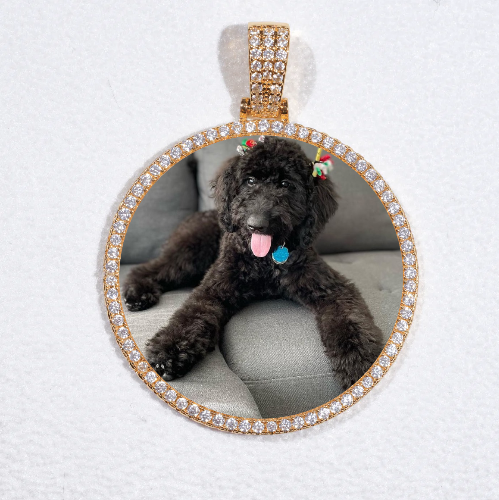MEDIUM 3D CIRCLE CUSTOM PICTURE PENDANT