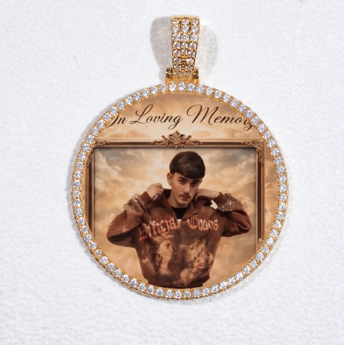 MEDIUM 3D CIRCLE CUSTOM PICTURE PENDANT