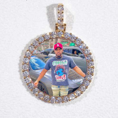 3D CIRCLE CUSTOM PICTURE PENDANT SMALL SIZE