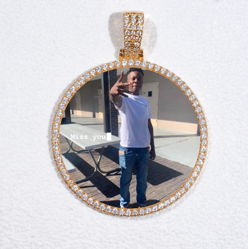 MEDIUM 3D CIRCLE CUSTOM PICTURE PENDANT