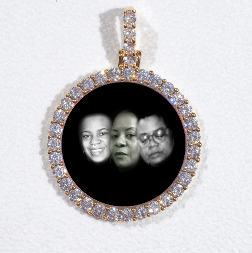 3D CIRCLE CUSTOM PICTURE PENDANT SMALL SIZE