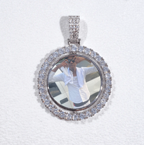 3D Spinning 2-Faced Custom Picture Pendant