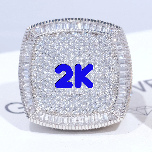 CUSTOM LETTER 3D ICED RING