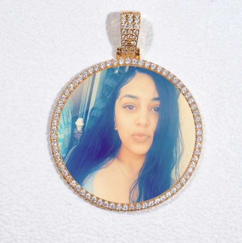 MEDIUM 3D CIRCLE CUSTOM PICTURE PENDANT