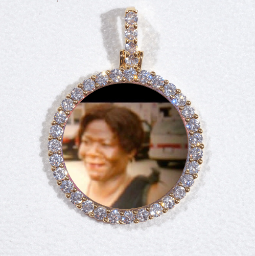3D CIRCLE CUSTOM PICTURE PENDANT SMALL SIZE