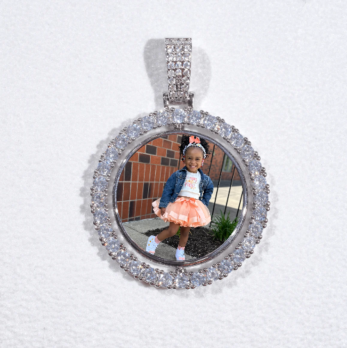 3D Spinning 2-Faced Custom Picture Pendant