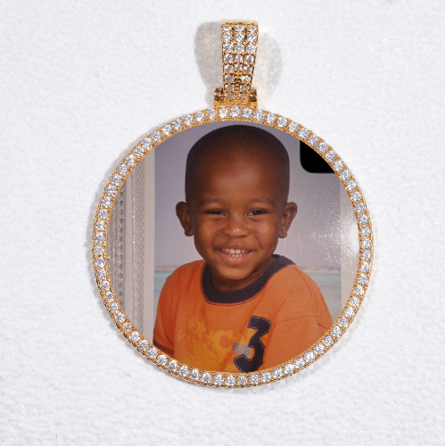 MEDIUM 3D CIRCLE CUSTOM PICTURE PENDANT