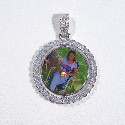 3D Spinning 2-Faced Custom Picture Pendant