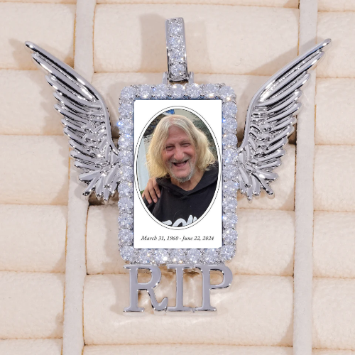 RIP WING 3D CUSTOM PICTURE PENDANT