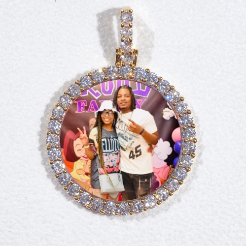 3D CIRCLE CUSTOM PICTURE PENDANT SMALL SIZE
