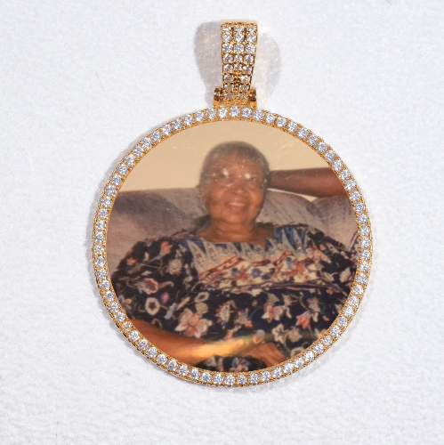 MEDIUM 3D CIRCLE CUSTOM PICTURE PENDANT
