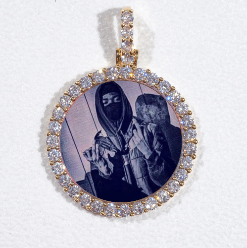 3D CIRCLE CUSTOM PICTURE PENDANT SMALL SIZE