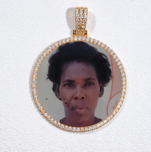 MEDIUM 3D CIRCLE CUSTOM PICTURE PENDANT