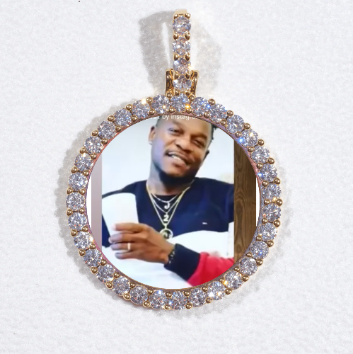 3D CIRCLE CUSTOM PICTURE PENDANT SMALL SIZE