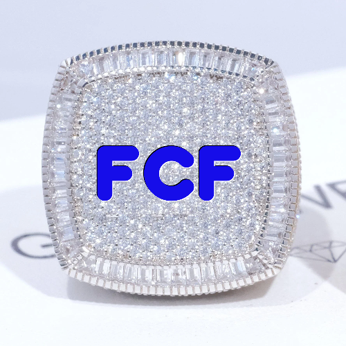 CUSTOM LETTER 3D ICED RING