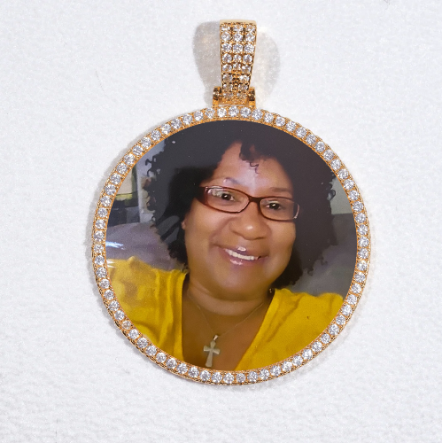 MEDIUM 3D CIRCLE CUSTOM PICTURE PENDANT