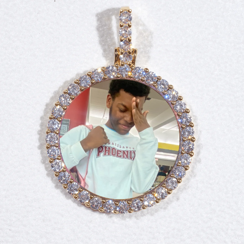3D CIRCLE CUSTOM PICTURE PENDANT SMALL SIZE