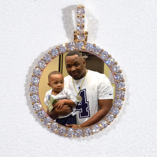 3D CIRCLE CUSTOM PICTURE PENDANT SMALL SIZE