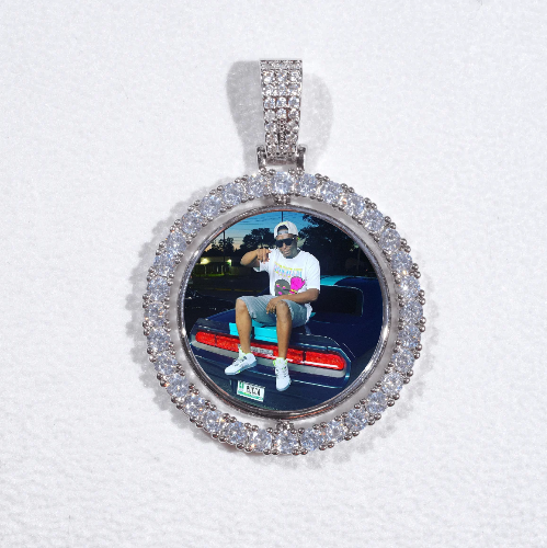 3D Spinning 2-Faced Custom Picture Pendant