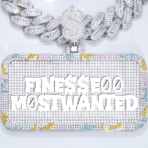 CUSTOM LETTER NECKLACE 3D COLORFUL SQUARE