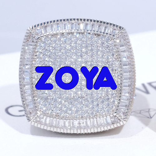 CUSTOM LETTER 3D ICED RING