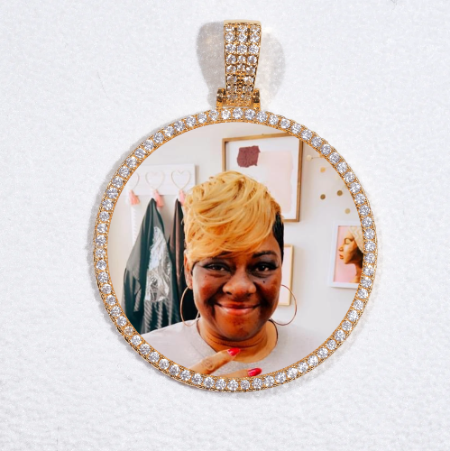 MEDIUM 3D CIRCLE CUSTOM PICTURE PENDANT