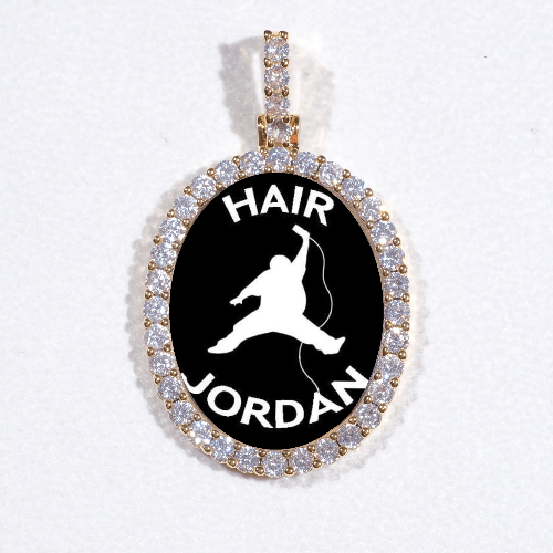 3D Oval Custom Picture Pendant