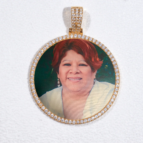 MEDIUM 3D CIRCLE CUSTOM PICTURE PENDANT