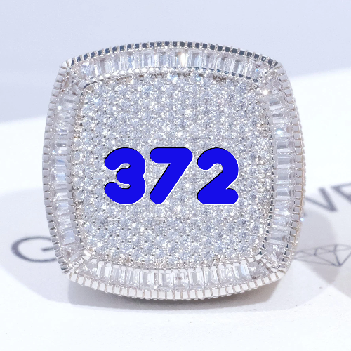 CUSTOM LETTER 3D ICED RING