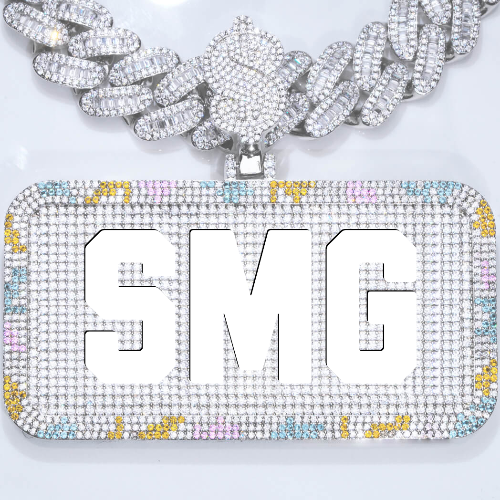 CUSTOM LETTER NECKLACE 3D COLORFUL SQUARE