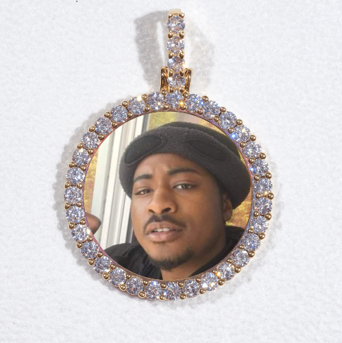 3D CIRCLE CUSTOM PICTURE PENDANT SMALL SIZE