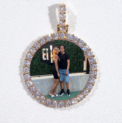 3D CIRCLE CUSTOM PICTURE PENDANT SMALL SIZE