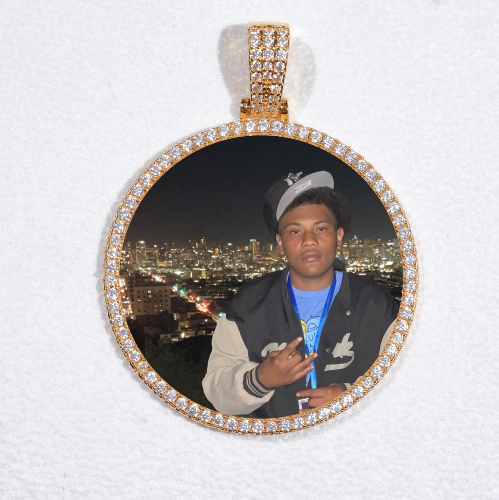 MEDIUM 3D CIRCLE CUSTOM PICTURE PENDANT