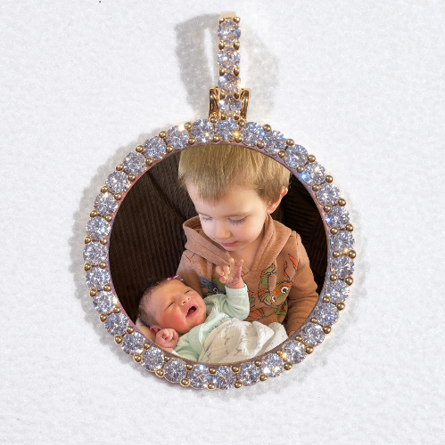 3D CIRCLE CUSTOM PICTURE PENDANT SMALL SIZE