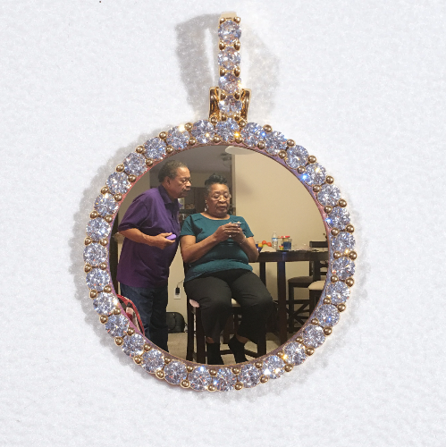 3D CIRCLE CUSTOM PICTURE PENDANT SMALL SIZE