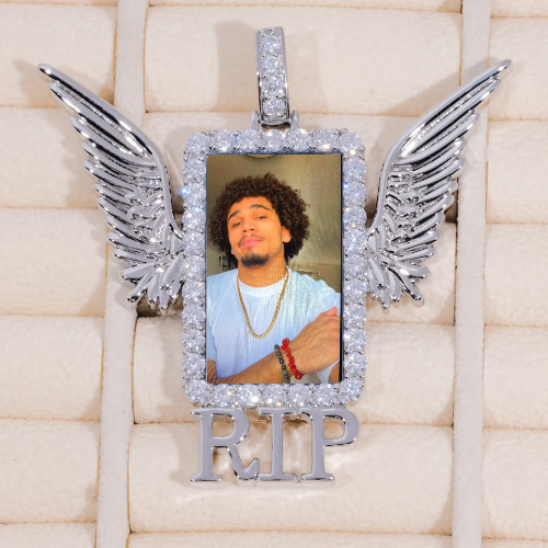 RIP WING 3D CUSTOM PICTURE PENDANT