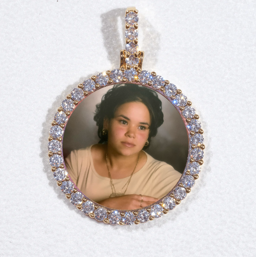 3D CIRCLE CUSTOM PICTURE PENDANT SMALL SIZE