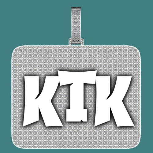 CUSTOM LETTER NECKLACE 3D BIG SQUARE