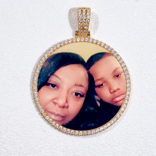 MEDIUM 3D CIRCLE CUSTOM PICTURE PENDANT