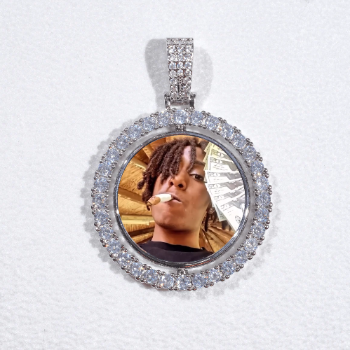 3D Spinning 2-Faced Custom Picture Pendant