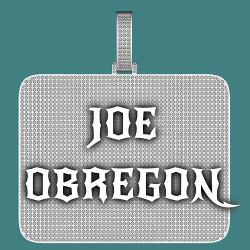 CUSTOM LETTER NECKLACE 3D BIG SQUARE