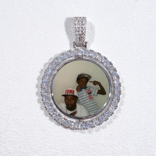3D Spinning 2-Faced Custom Picture Pendant