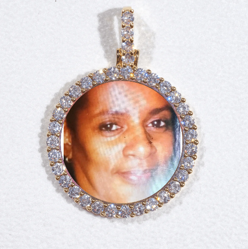 3D CIRCLE CUSTOM PICTURE PENDANT SMALL SIZE