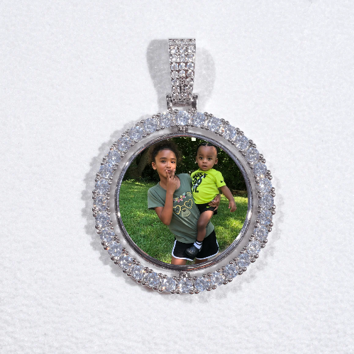 3D Spinning 2-Faced Custom Picture Pendant