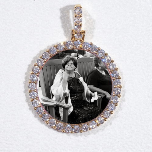 3D CIRCLE CUSTOM PICTURE PENDANT SMALL SIZE