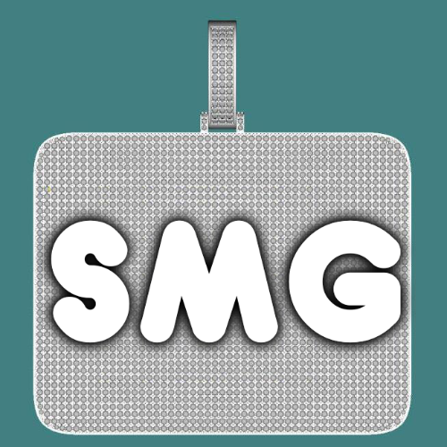 CUSTOM LETTER NECKLACE 3D BIG SQUARE