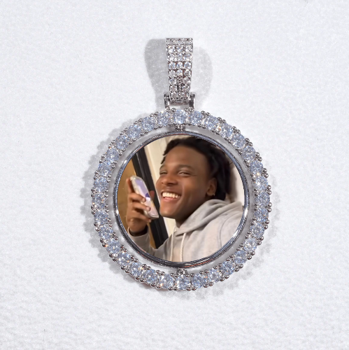 3D Spinning 2-Faced Custom Picture Pendant