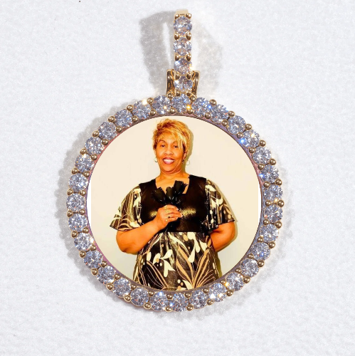 3D CIRCLE CUSTOM PICTURE PENDANT SMALL SIZE